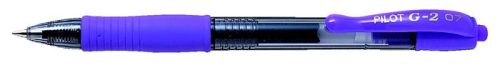 Zseléstoll, 0,32 mm, nyomógombos, PILOT G-2, lila (PG2ZS7L)
