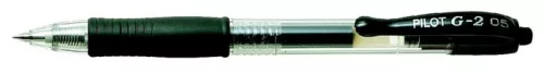 Zseléstoll, 0,25 mm, nyomógombos, PILOT G-2, fekete (PG2ZSFK)