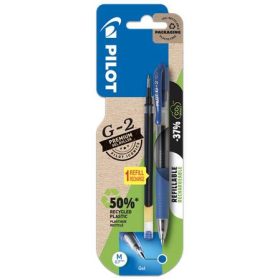   Zseléstoll, 0,32 mm, nyomógombos, PILOT G-2, kék + betét (PG2ZSKB)
