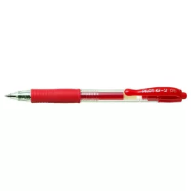   Zseléstoll, 0,25 mm, nyomógombos, PILOT G-2, piros (PG2ZSP)