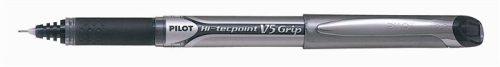Rollertoll, 0,3 mm, tűhegyű, kupakos, PILOT Hi-Tecpoint V5 Grip, fekete (PHTGRFK)