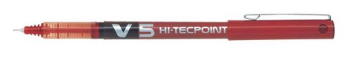 Rollertoll, 0,3 mm, tűhegyű, kupakos, PILOT Hi-Tecpoint V5, piros (PHTV5P)