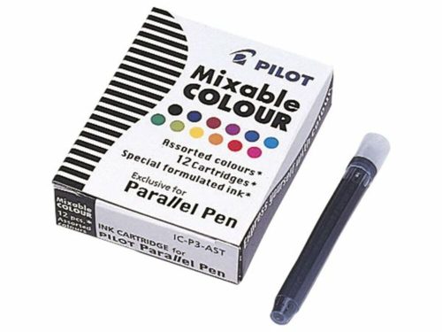 Töltőtoll patron, PILOT Parallel Pen, 12 különböző szín (PICPAST)