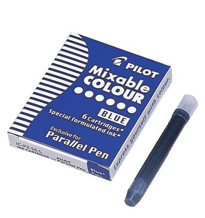 Töltőtoll patron, PILOT Parallel Pen, kék (PICPS6L)