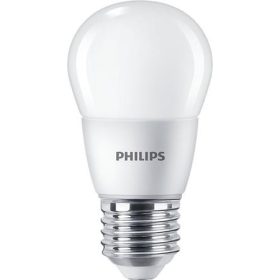   LED izzó, E27, kis gömb, P48, 7W, 806lm, 2700K, PHILIPS CorePro (PLED35)