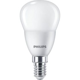   LED izzó, E14, kisgömb, P45, 5W, 470lm, 2700K, PHILIPS CorePro (PLED51)