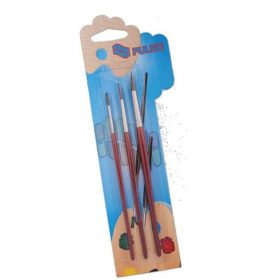 Ecsetkészlet, no 2-6-10, fa, PULSE, kerek (PLS220237)