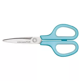   Olló, általános, 17,5 cm, PLUS Fitcut Curve, világoskék (PLUS35052)
