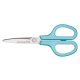 Olló, általános, 17,5 cm, PLUS Fitcut Curve, világoskék (PLUS35052)