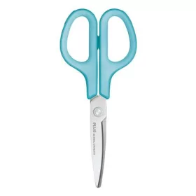   Olló, általános, balkezes, 17,5 cm, PLUS Fitcut Curve, világoskék (PLUS35055)