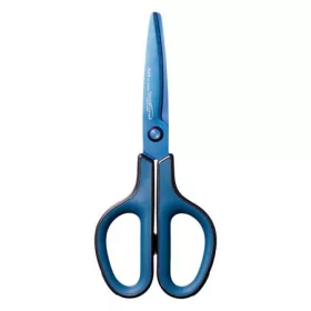   Olló, általános, 17,5 cm, PLUS Fitcut Curve Premium, diplomatakék (PLUS35057)