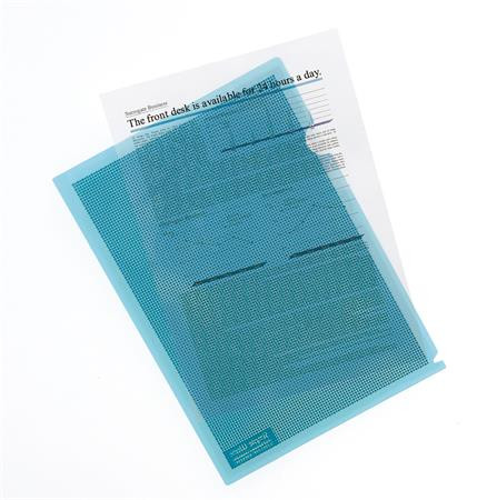 Genotherm, L, adatvédelmi, A4, PP, PLUS, kék (PLUS89892)