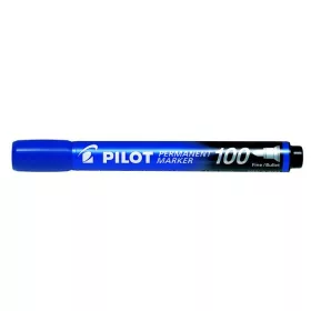   Alkoholos marker, 1 mm, kúpos, PILOT Permanent Marker 100, kék (PPM100K)