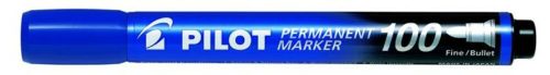 Alkoholos marker, 1 mm, kúpos, PILOT Permanent Marker 100, kék (PPM100K)