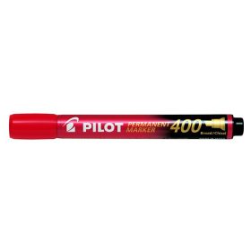   Alkoholos marker, 1,5-4 mm, vágott, PILOT Permanent Marker 400, piros (PPM400P)