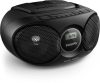 Rádió, CD-lejátszóval, PHILIPS AZ215, fekete (PR215B)