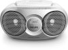 Rádió, CD-lejátszóval, PHILIPS AZ215, ezüst (PR215S)