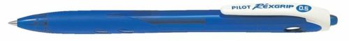 Golyóstoll, 0,21 mm, nyomógombos, PILOT Rexgrip EF, kék (PRGEFK)