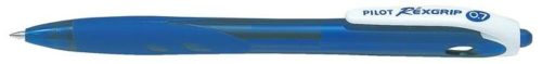 Golyóstoll, 0,27 mm, nyomógombos, PILOT Rexgrip, kék (PRGK)