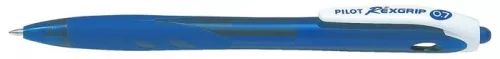 Golyóstoll, 0,22 mm, nyomógombos, PILOT Rexgrip, kék (PRGK)