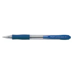   Golyóstoll, 0,22 mm, nyomógombos, PILOT Super Grip, kék (PSGGK)