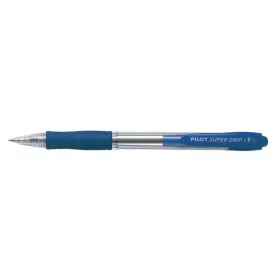   Golyóstoll, 0,22 mm, nyomógombos, PILOT Super Grip, kék (PSGGK)