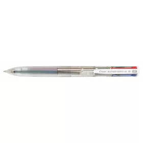   Golyóstoll, 0,27 mm, nyomógombos, áttetsző, PILOT Super Grip G, négyszínű (PSGGNY4)