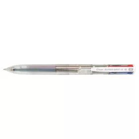   Golyóstoll, 0,27 mm, nyomógombos, áttetsző, PILOT Super Grip G, négyszínű (PSGGNY4)