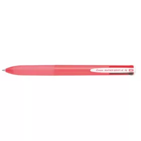  Golyóstoll, 0,27 mm, nyomógombos, rózsaszín tolltest, PILOT Super Grip G, négyszínű (PSGGNY4R)