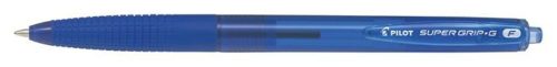 Golyóstoll, 0,22 mm, nyomógombos, PILOT Super Grip G, kék (PSGGNYK)