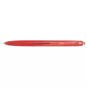   Golyóstoll, 0,22 mm, nyomógombos, PILOT Super Grip G, piros (PSGGNYP)
