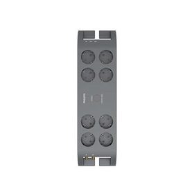   Elosztósor, 8 csatlakozóaljzat, túlfeszültség-védelemmel, 2 m kábel, PHILIPS, sötétszürke (PSPN5185A)