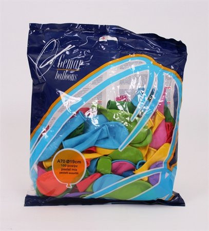 Léggömb, 18 cm, vegyes szín (PT0070)