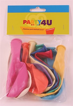 Léggömb, 26 cm, gyöngyházfényű, vegyes szín (PT0100M)