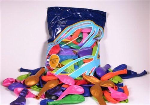 Léggömb, 24 cm, gyöngyházfényű, vegyes szín (PT0100P)
