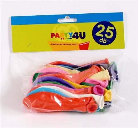 Léggömb, 26 cm, vegyes szín (PT0125)