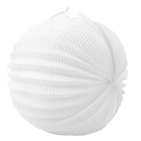 Lampion, kerek, 22 cm, fehér (PT101801400712)