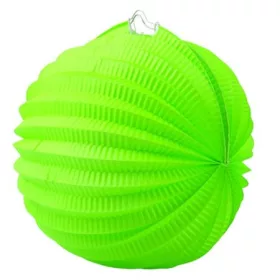 Lampion, kerek, 22 cm, zöld (PT101801400714)