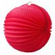 Lampion, kerek, 22 cm, piros (PT101801400715)