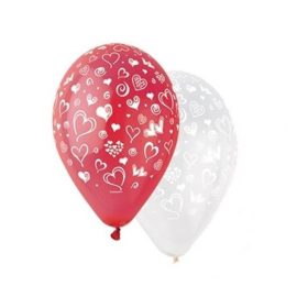 Léggömb, 30 cm, szíves (PT11PRSZ)