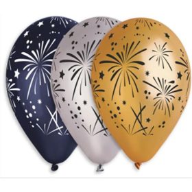   Léggömb, 33 cm, tüzijátékos, 3 különböző szín (PT12PT)