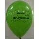 Léggömb, 26 cm, két oldalon nyomott Boldog születésnapot, vegyes szín (PTR0342)