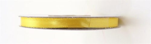 Szatén szalag, 6 mm, sárga (PTS6084)