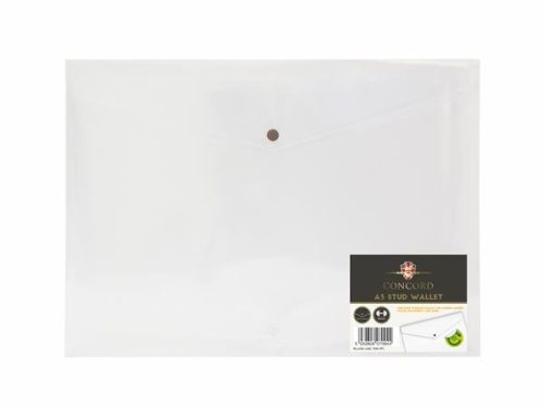 Irattartó tasak, A3, PP, patentos, PUKKA PAD Concord, áttetsző (PUP7094)