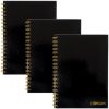 Spirálfüzet, B5, vonalas, 80 lap, FSC, PUKKA PAD Carpe Diem, fekete (PUP9375)