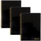 Spirálfüzet, B5, vonalas, 80 lap, FSC, PUKKA PAD Carpe Diem, fekete (PUP9375)