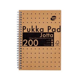   Spirálfüzet, A5, vonalas, 100 lap, PUKKA PAD Jotta Kraft (PUP9567)