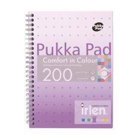   Spirálfüzet, A5, vonalas, 100 lap, PUKKA PAD Irlen Jotta Lavender (PUPIRJA5L)