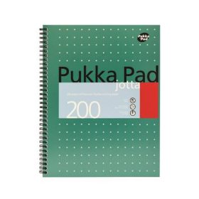   Spirálfüzet, A4+, vonalas, 100 lap, PUKKA PAD, Metallic Jotta (PUPJJM018V)