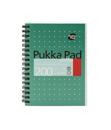 Spirálfüzet, A6, vonalas, 100 lap, PUKKA PAD, Metallic Jotta (PUPJJM036V)